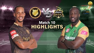 Sylhet Sunrisers vs Minister Group Dhaka  10th Match  Highlights  Season 8  BBPL 2022 [upl. by Artnoed]