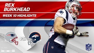 Rex Burkheads Big Game w a Blocked Punt amp 1 TD  Patriots vs Broncos  Wk 10 Player Highlights [upl. by Alakam]