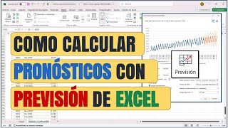 Como usar la Herramienta PREVISIÓN de EXCEL para calcular Tendencias y Pronósticos [upl. by Luhar]