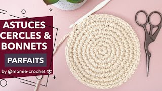 Comment faire UN CERCLE ET BONNET CHAPEAU PARFAIT AU CROCHET TUTO pas a pas facile mamiecrochet [upl. by Neitsirk]