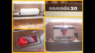 Vintage Carmen Cascade 20 Electric Heated Hair Rollers Curlers amp Clips Tested [upl. by Htidirrem779]