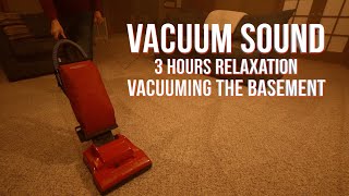 Vacuum Sound  3 Hours Vacuuming The Basement Hoover Encore Supreme Relaxation Focus ASMR [upl. by Akeirahs127]