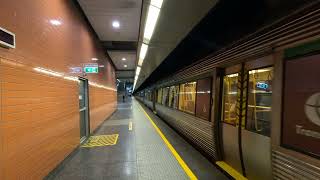 transperth A series departing Perth underground [upl. by Anicnarf126]