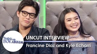 Kyle Echarri and Francine Diaz  TWBA Uncut Interview [upl. by Lednic]