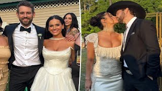 ‘Bachelor’ alum Nick Viall marries Natalie Joy in ‘ethereal’ wedding in Georgia [upl. by Descombes744]