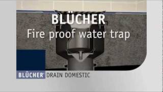 BLÜCHER® Drain fireproof water trap [upl. by Ahsieyk]