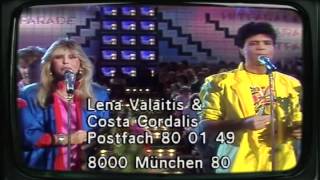 Lena Valaitis amp Costa Cordalis  Wenn der Regen auf uns fällt 1985 [upl. by Heyde]