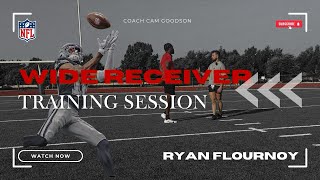 NFL WR TRAINING SESSION l DALLAS COWBOYS RYAN FLOURNOY PT 1 [upl. by Yesnil506]