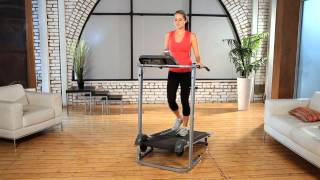 4010  Exerpeutic 100XL Heavy Duty Magnetic Manual Treadmill with Pulse [upl. by Dnaletak778]