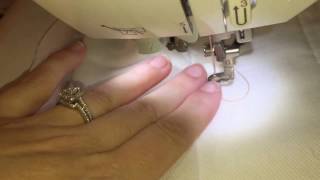 Brother PE770 Attaching the hoop to the embroidery machine [upl. by Odnomyar]