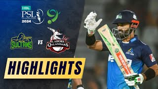 Multan Sultans vs Lahore Qalandars Match 7 Highlights  Psl Highlights 2024  Psl Highlights Today [upl. by Enyar]