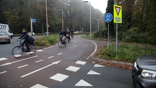 Wat vinden fietsers van de rotonde aan de Zandlaan in Ede [upl. by Cosma]