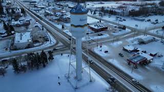 Wetaskiwin 012023 Alberta Canada 🇨🇦 cityofwetaskiwin3726 wetaskiwinwatertower [upl. by Zetes]