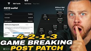 FC 25 POST PATCH MOST BROKEN 4213 FORMATION BEST CUSTOM TACTICS for SOLID DEFENSE amp ATTACK [upl. by Arykahs]