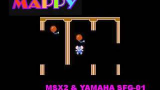 MSX2とFM音源でマッピー  MAPPY on YAMAHA SFG01 [upl. by Lindberg648]