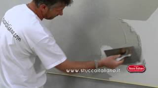 Travertino Toscano  How to apply Travertine plaster [upl. by Ahseenat]