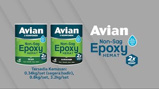 Video Produk Avian NonSag Epoxy Hemat [upl. by Shaum]