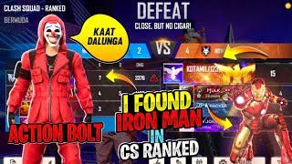 I Found IRONMAN in CS RANKED mode😱😱 with actionboltfreefire  Freefire actionbolt freefire [upl. by Kiah]