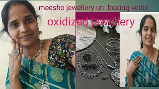 Meesho jewellery unboxing vediooxidized jewellerytrending viral vedio usefull [upl. by Filia]