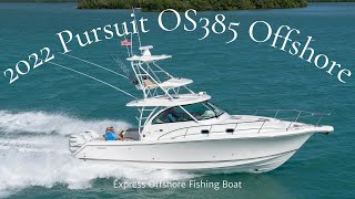 2022 Pursuit OS 385 Offshore Express Fishing Boat Jacksonville Florida [upl. by Ahtivak]