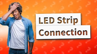 How do you connect LED strip lights to a 12V power supply [upl. by Batish708]