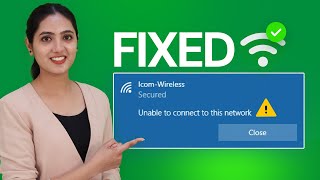 How to Fix WiFi Cant Connect to This Network Error in Windows [upl. by Jemina]