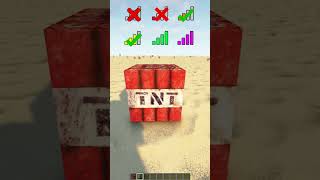 TNT Physics vs Different Internet meme shorts minecraft [upl. by Seilenna]