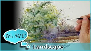 How to Paint a Spontaneous Watercolor Landscape – quotAccidental Paintingquot [upl. by Ztnaj]