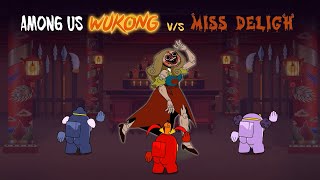 Among Us Wukong vs Miss Deligh  Miss Deligh Rises from the Coffin  Among Us Animation [upl. by Assenad744]