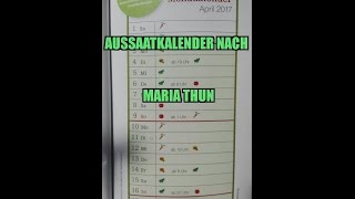 Aussaatkalender nach Maria Thun  Mondkalender [upl. by Klein419]