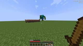 1 NOOB PROTEGE A LOS ALDEANOS DE 1000 CLONES CREEPER Y MUTANTE ZOMBIE  MINECRAFT [upl. by Rauch206]