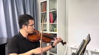 Bach arr Suzuki Musette ABRSM Violin Grade 2 from 2024 A4 demo with metronome100 [upl. by Esch642]