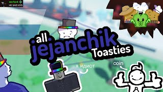 All Jejanchik Toasties  Roblox  Find The Toasties 336 [upl. by Attelrak558]