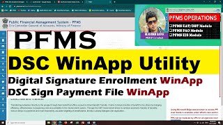 How to Enroll DSC on PFMS with WinApp  DSC WinApp Utility on PFMS  Digital Signature on PFMS [upl. by Anivle]