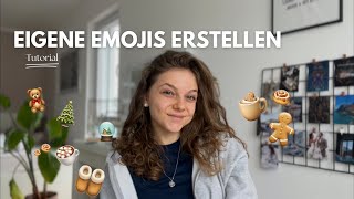 endlich EIGENE EMOJIS erstellen🥹 Tutorial ios  Hannah Helena [upl. by Annelg183]