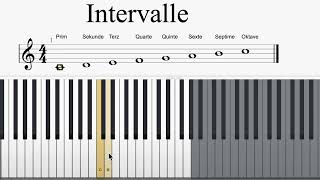 Was sind Intervalle Einfach in 2 Minuten erklärt für 5 und 6 Klasse [upl. by Adalbert]