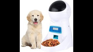 Homdox Automatic Pet Food Feeder [upl. by Einahpehs]