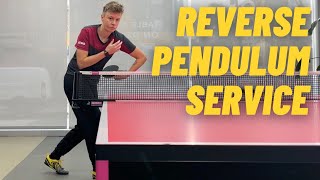 How to do the reverse pendulum service in table tennis [upl. by Giselbert239]