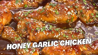 Glazed Honey Garlic Chicken Drumsticks Best Way To Cook Chicken Legs in Oven Recipe by Always Yummy [upl. by Aillicec]