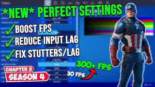 NEW Best Fortnite Settings 2020  Boost FPSReduce Input Lag Chapter 2 Season 4 [upl. by Feingold872]