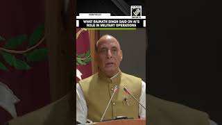 “AI has the potential to revolutionize military operations” Defence Minister Rajnath Singh [upl. by Rockwood]