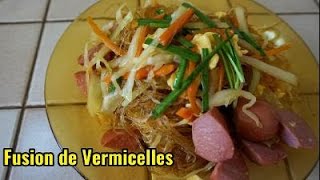 Vermicelles Sautés aux Légumes  Une Recette Savoureuse [upl. by Shanahan]