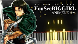 YouSeeBIGGIRL  Apple Seed  Attack on Titan OST「Arr Animenz」 Piano Transcription [upl. by Krystalle529]