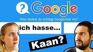 DAS GOOGLE SPIEL Challenge  Kaan VS Nina  Wer weiss WAS GOOGLE HIER VORSCHLÄGT Ich hasse [upl. by Meras557]