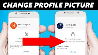 How to Change your Profile Picture on YouTube 2024 [upl. by Ahsyla430]