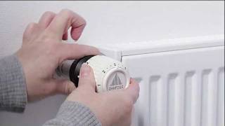 Installation Guide  Danfoss Radiator Thermostat RA2000 temperature limitation from snap to snap [upl. by Wes]