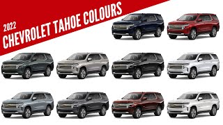 2022 Chevrolet Tahoe SUV  All Color Options  Images  AUTOBICS [upl. by Gagne]