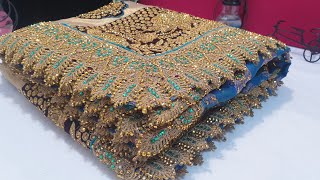 IMPORTED FABRIC DESIGNER BANARASI SAREE IN STONE WORK amp ZARI WORK ZARANGSAREE BANARASISAREE [upl. by Anidal]