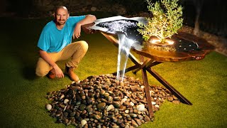 Making a Dining Table with a Waterfall [upl. by Claman]