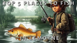 The Top 5 Locations To Fish In Lemoyne Red Dead Redemption 2 [upl. by Eciryt]